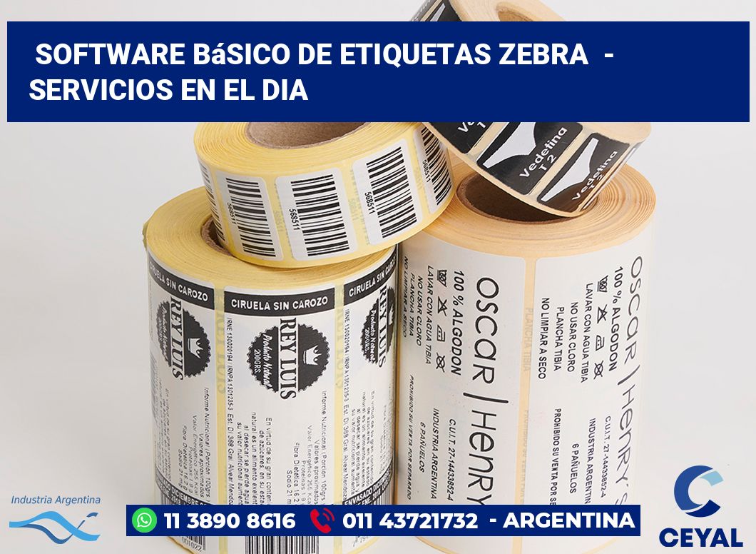 Software básico de etiquetas zebra  - Servicios en el dia