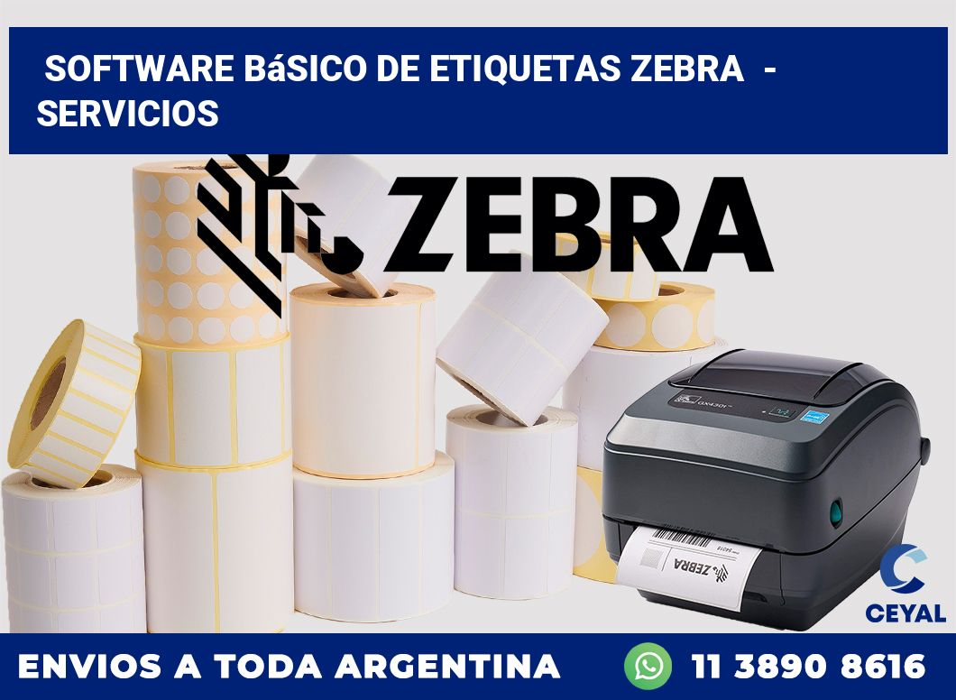Software básico de etiquetas zebra  – Servicios