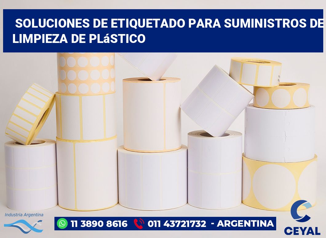 Soluciones de Etiquetado para Suministros de Limpieza de Plástico