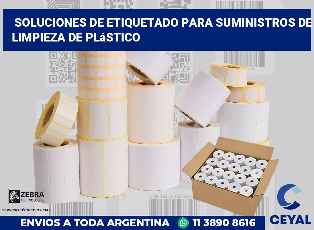 Soluciones de Etiquetado para Suministros de Limpieza de Plástico