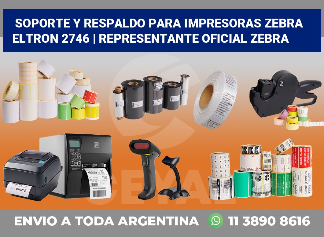 Soporte y respaldo para impresoras Zebra Eltron 2746 | Representante oficial Zebra