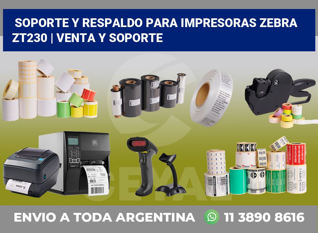 Soporte y respaldo para impresoras Zebra ZT230 | Venta y soporte