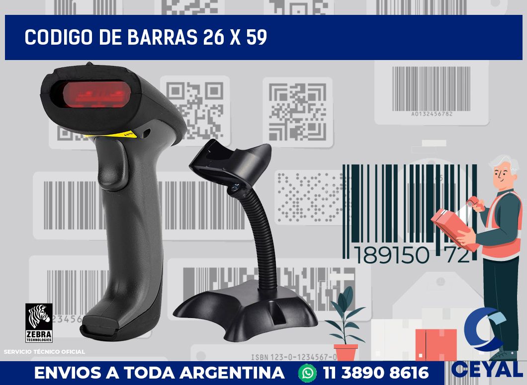 codigo de barras 26 x 59