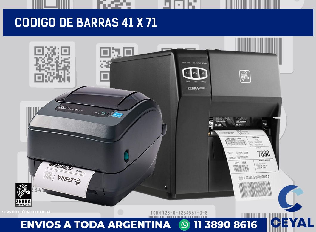 codigo de barras 41 x 71