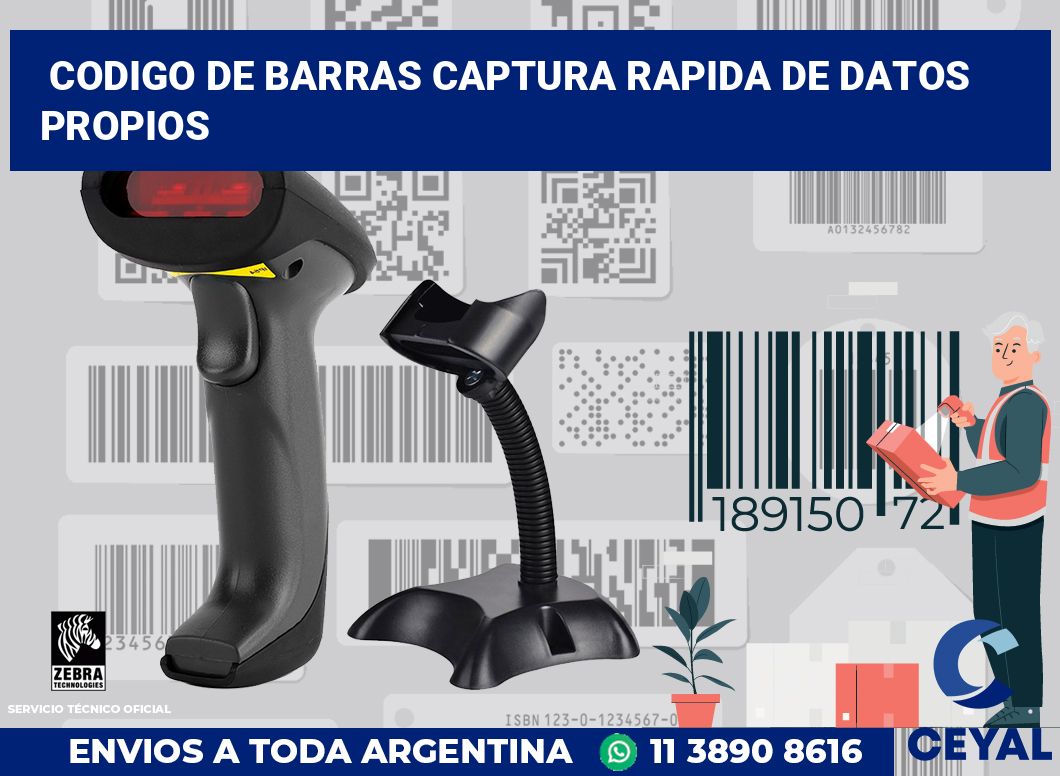 codigo de barras captura rapida de datos propios