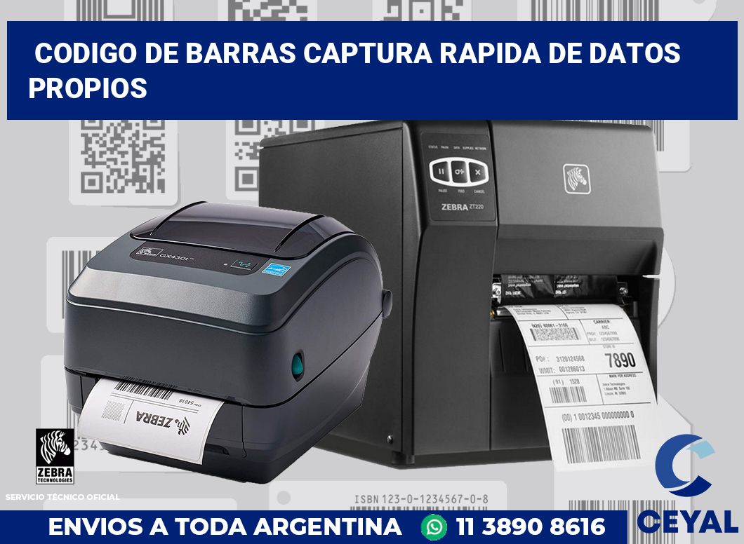 codigo de barras captura rapida de datos propios