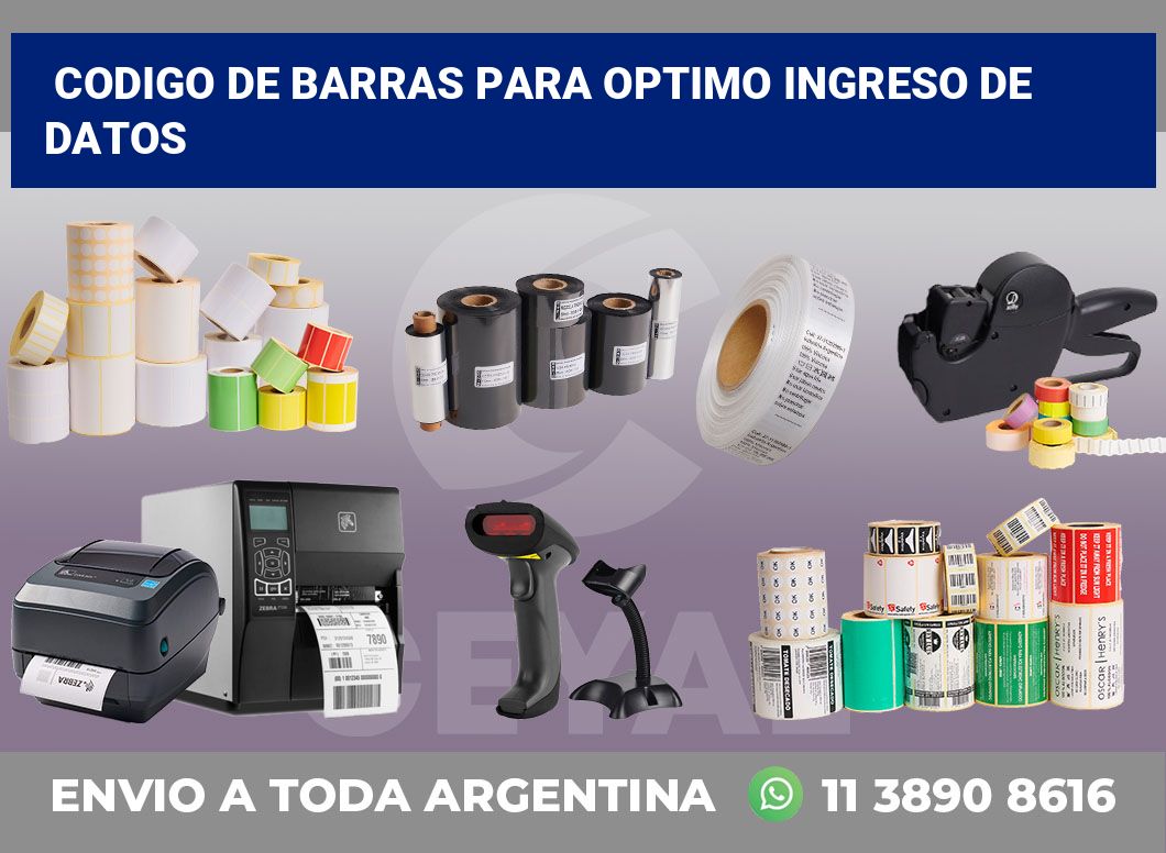 codigo de barras para optimo ingreso de datos