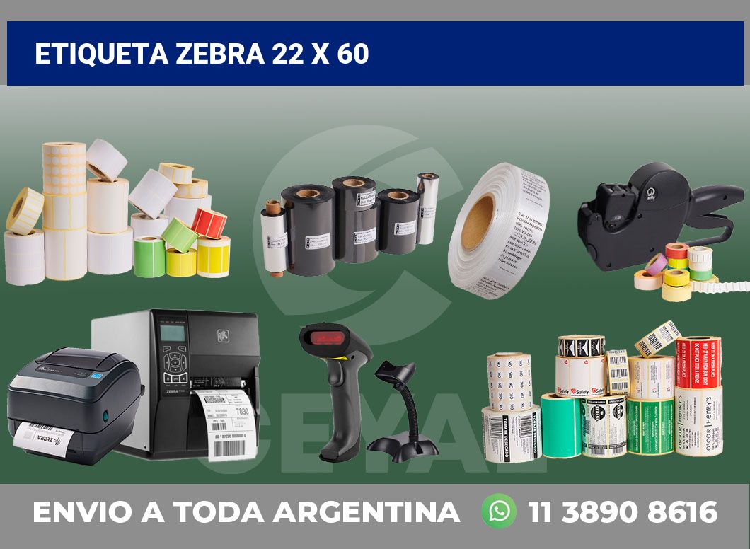 etiqueta zebra 22 x 60