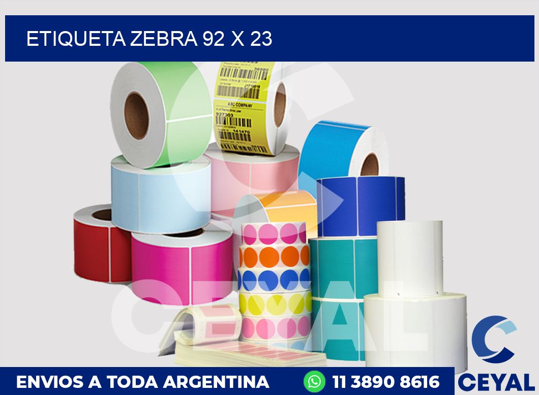 etiqueta zebra 92 x 23