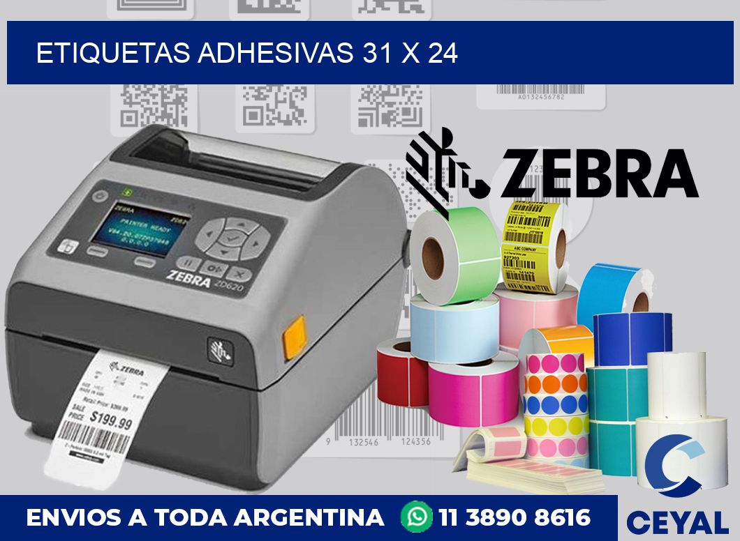 etiquetas adhesivas 31 x 24