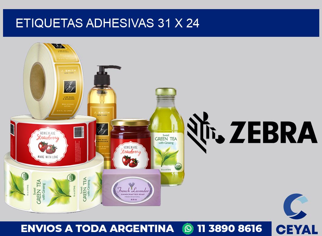 etiquetas adhesivas 31 x 24