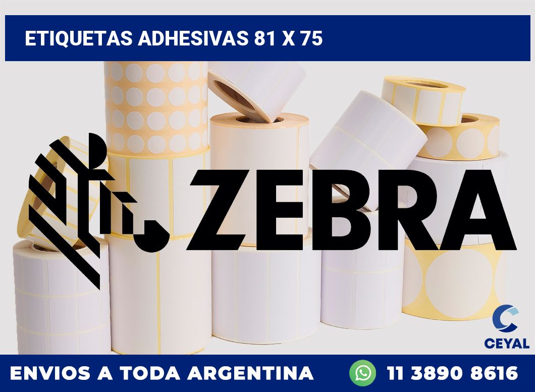 etiquetas adhesivas 81 x 75