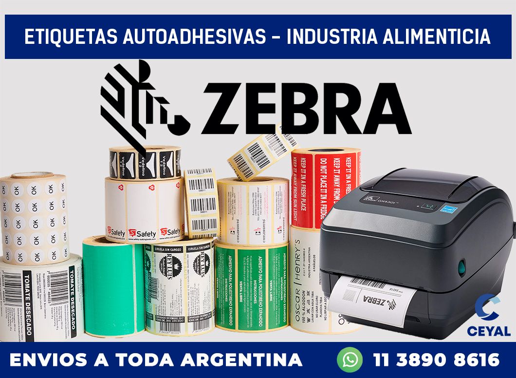 etiquetas autoadhesivas – Industria alimenticia