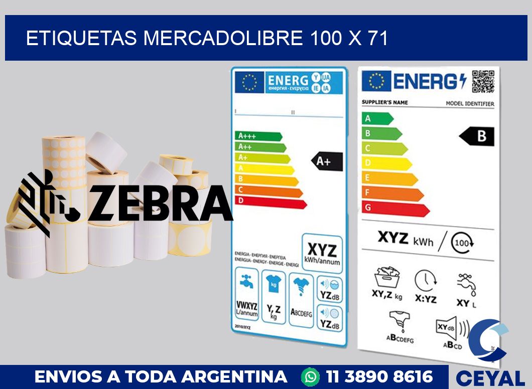 etiquetas mercadolibre 100 x 71