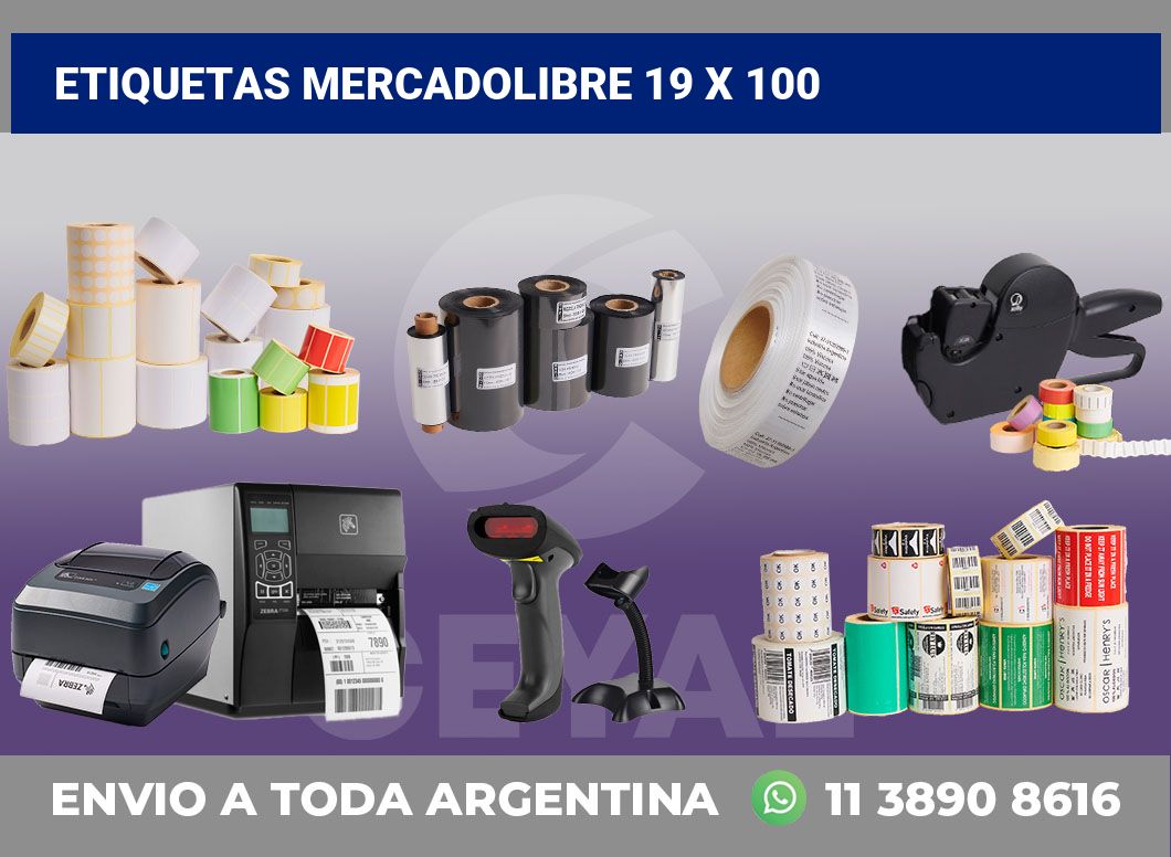 etiquetas mercadolibre 19 x 100