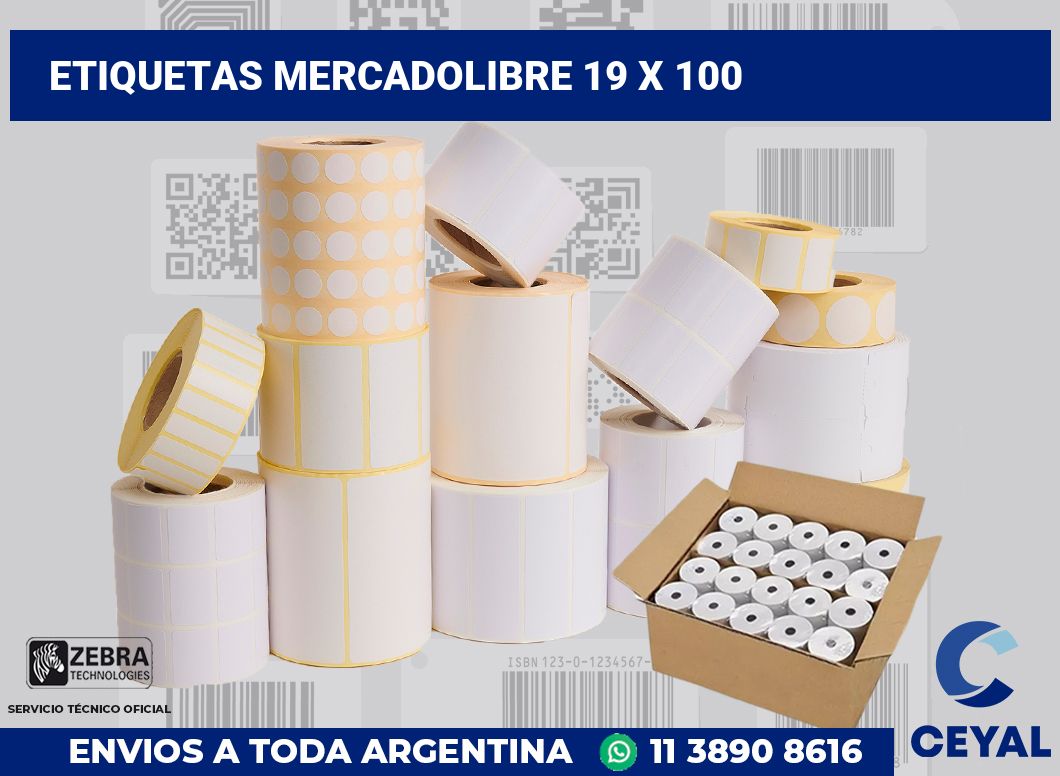etiquetas mercadolibre 19 x 100