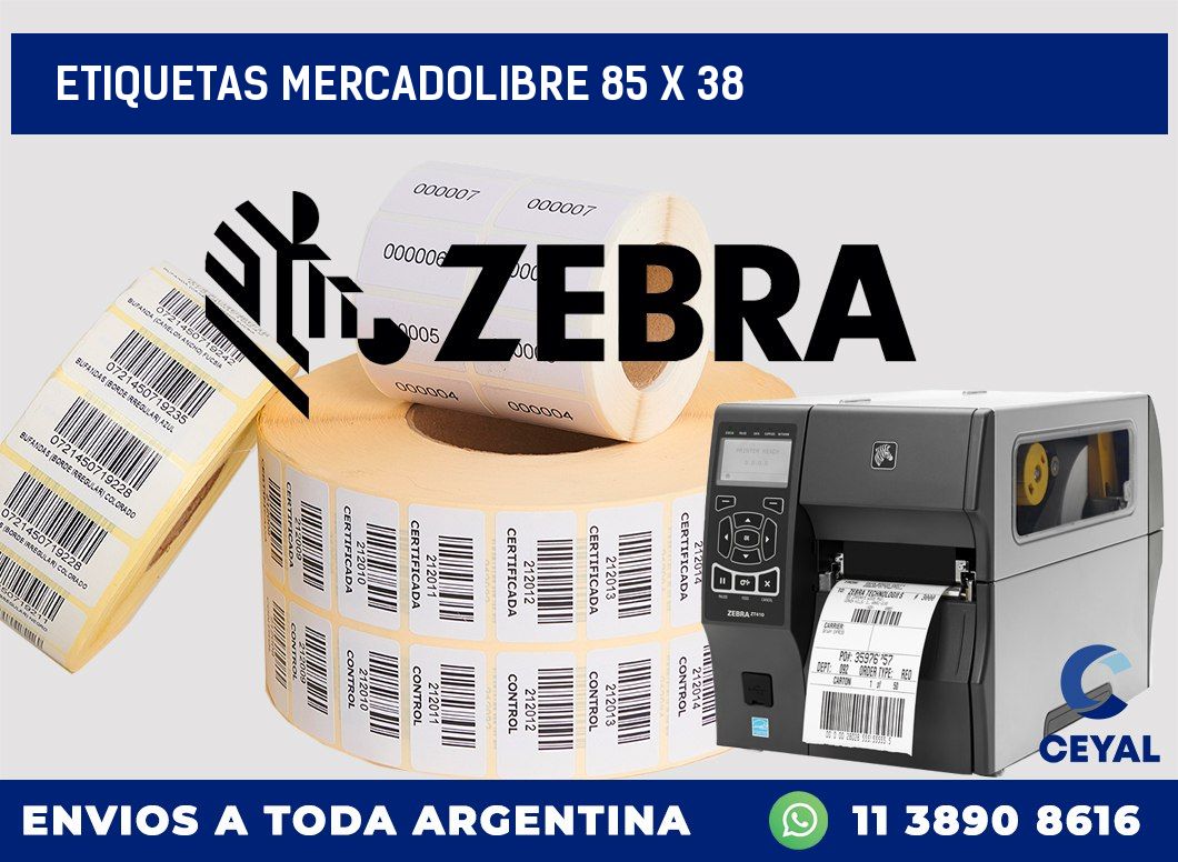 etiquetas mercadolibre 85 x 38