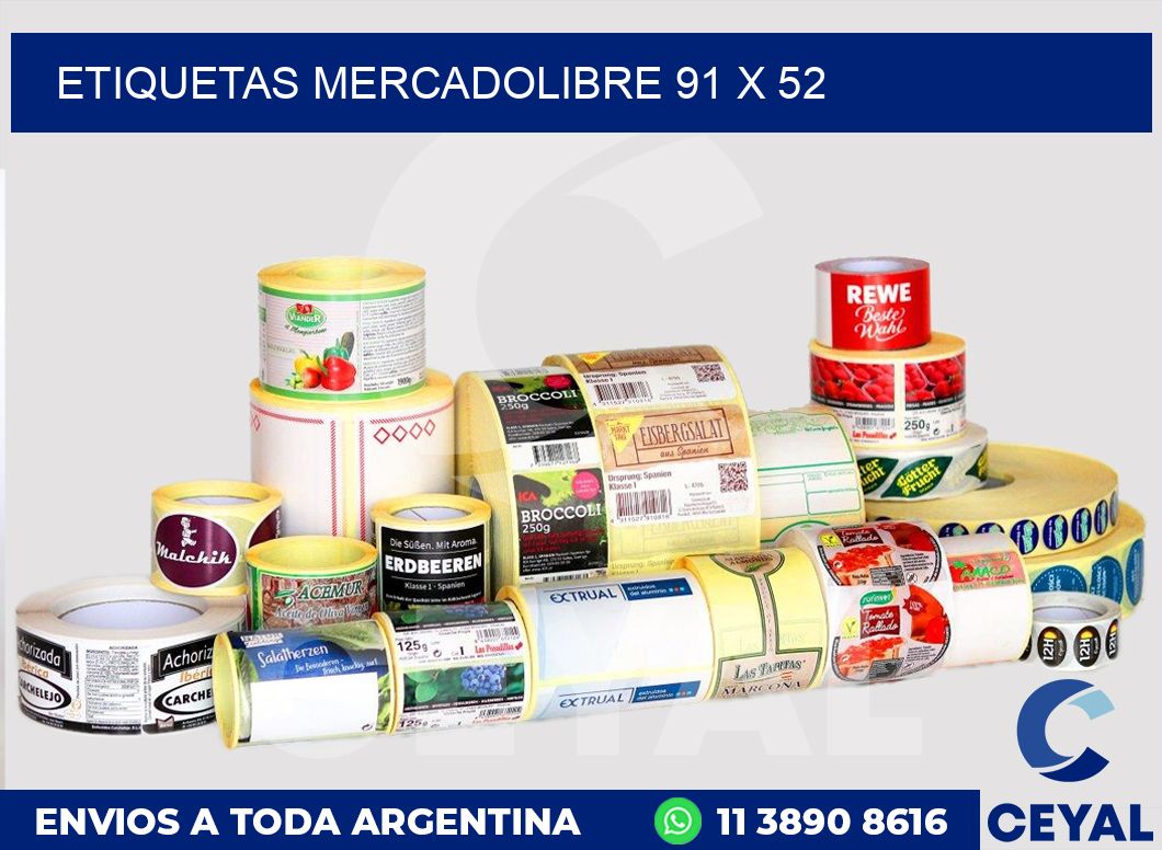 etiquetas mercadolibre 91 x 52