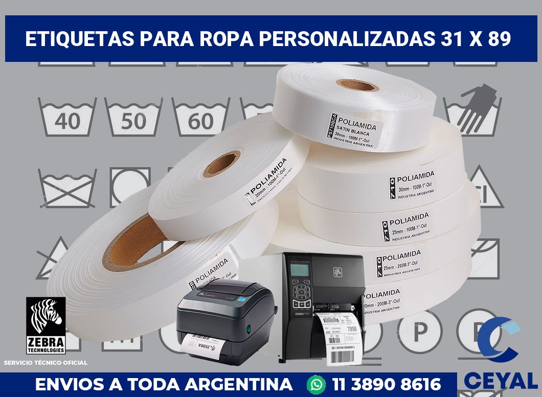 etiquetas para ropa personalizadas 31 x 89