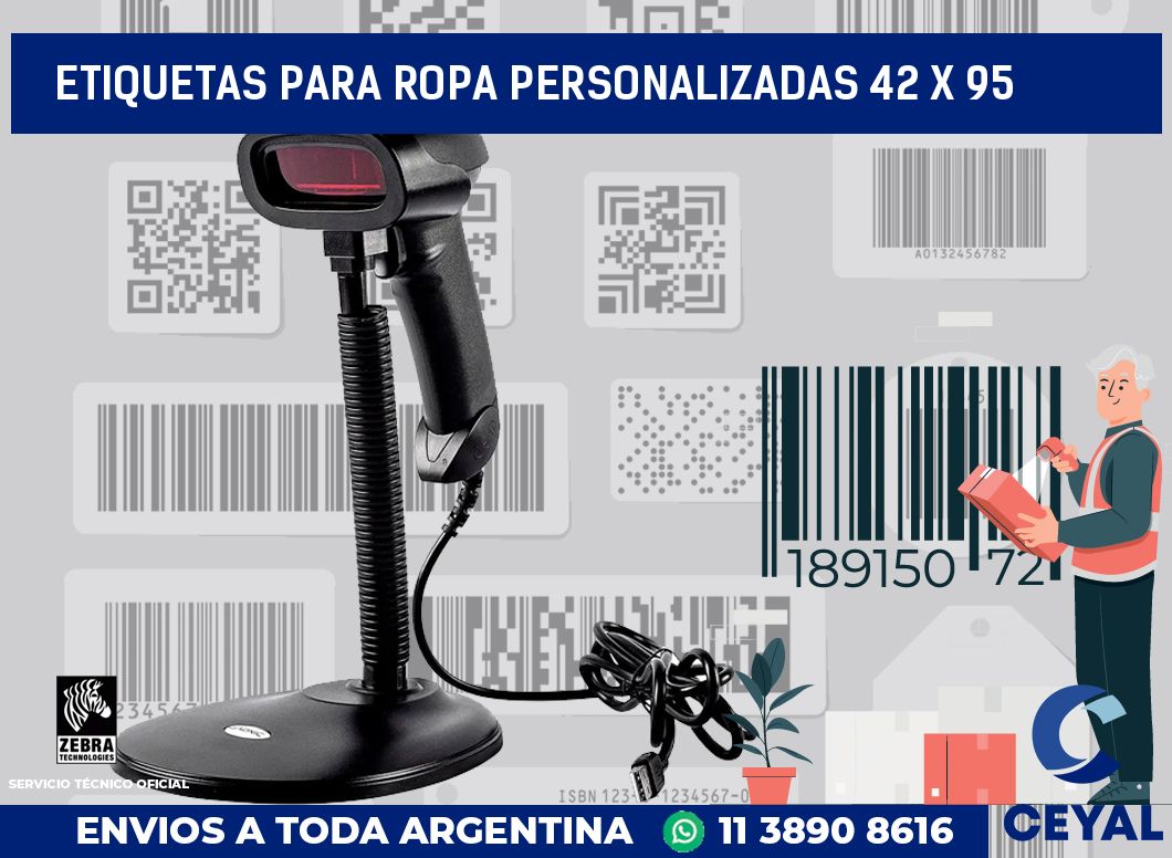 etiquetas para ropa personalizadas 42 x 95