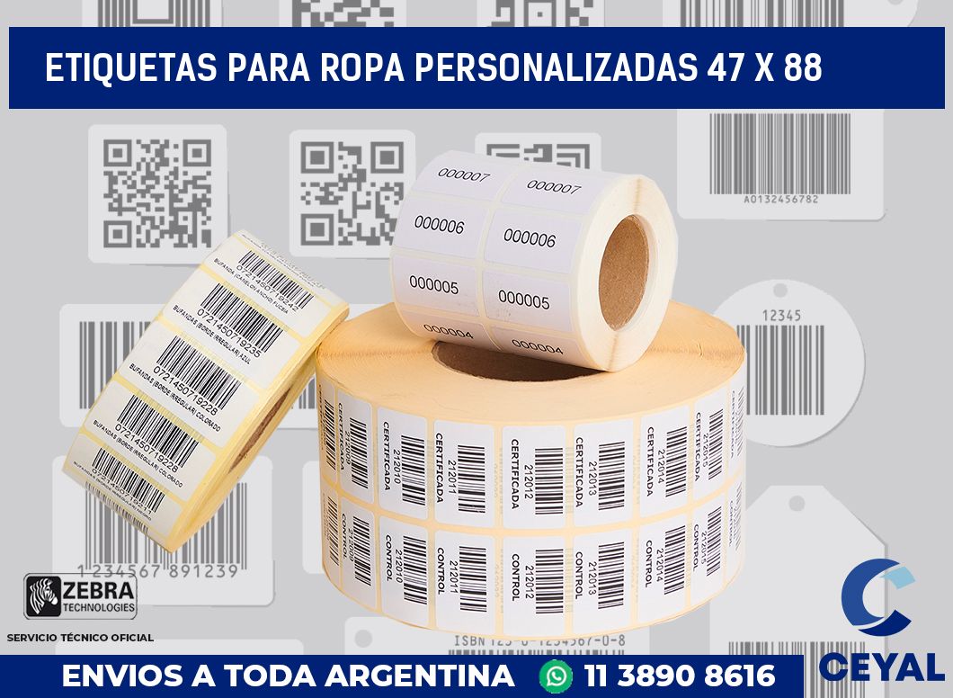 etiquetas para ropa personalizadas 47 x 88