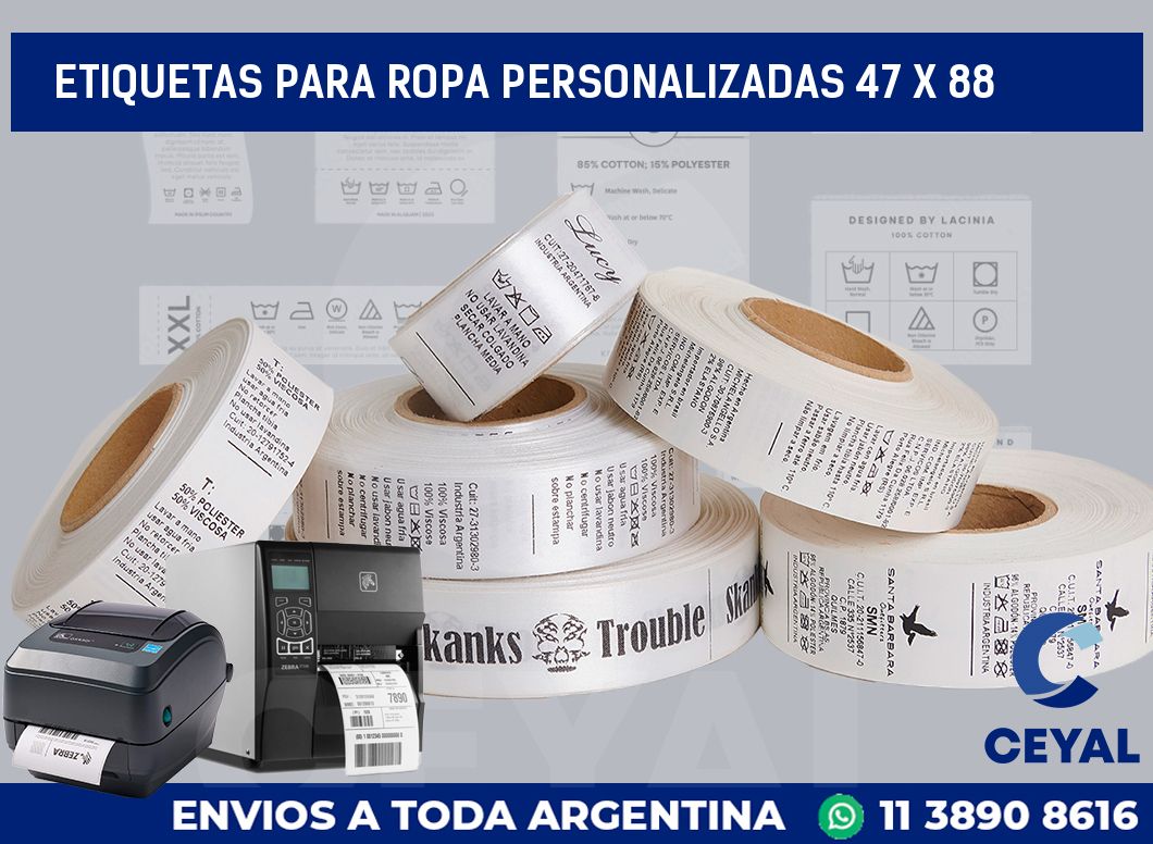 etiquetas para ropa personalizadas 47 x 88