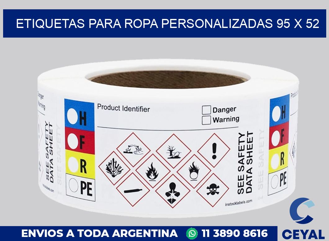 etiquetas para ropa personalizadas 95 x 52