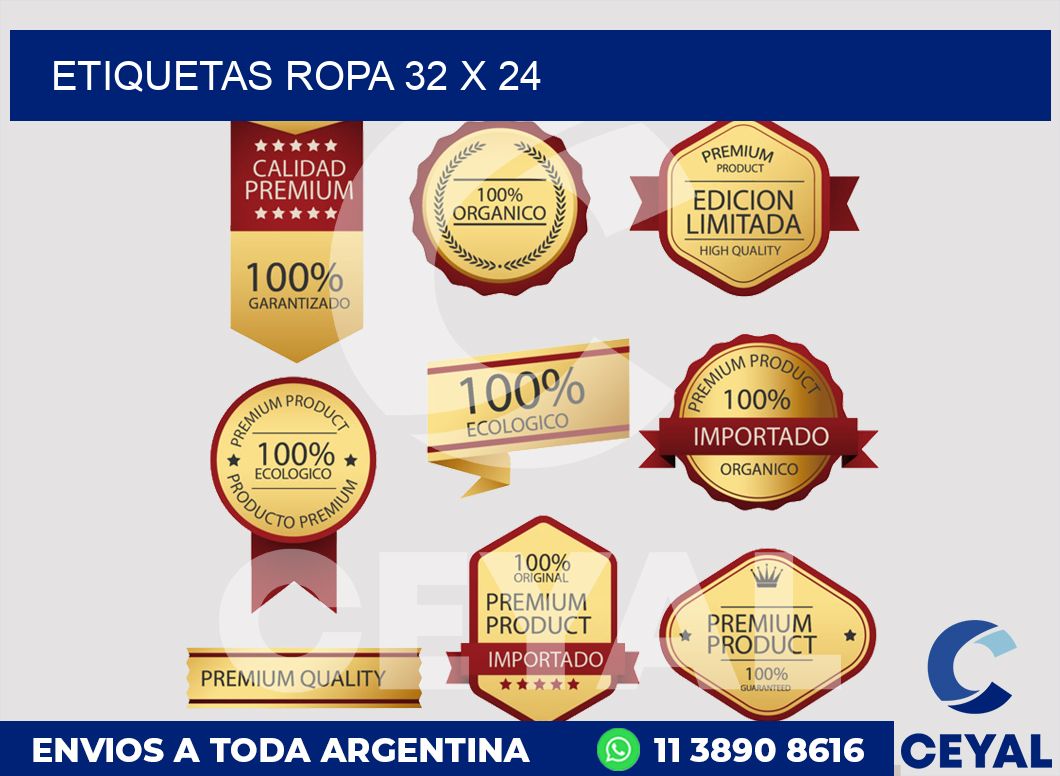 etiquetas ropa 32 x 24