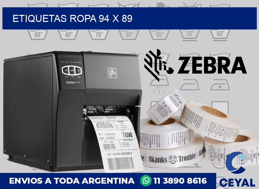 etiquetas ropa 94 x 89