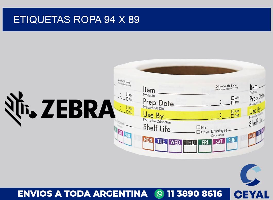 etiquetas ropa 94 x 89
