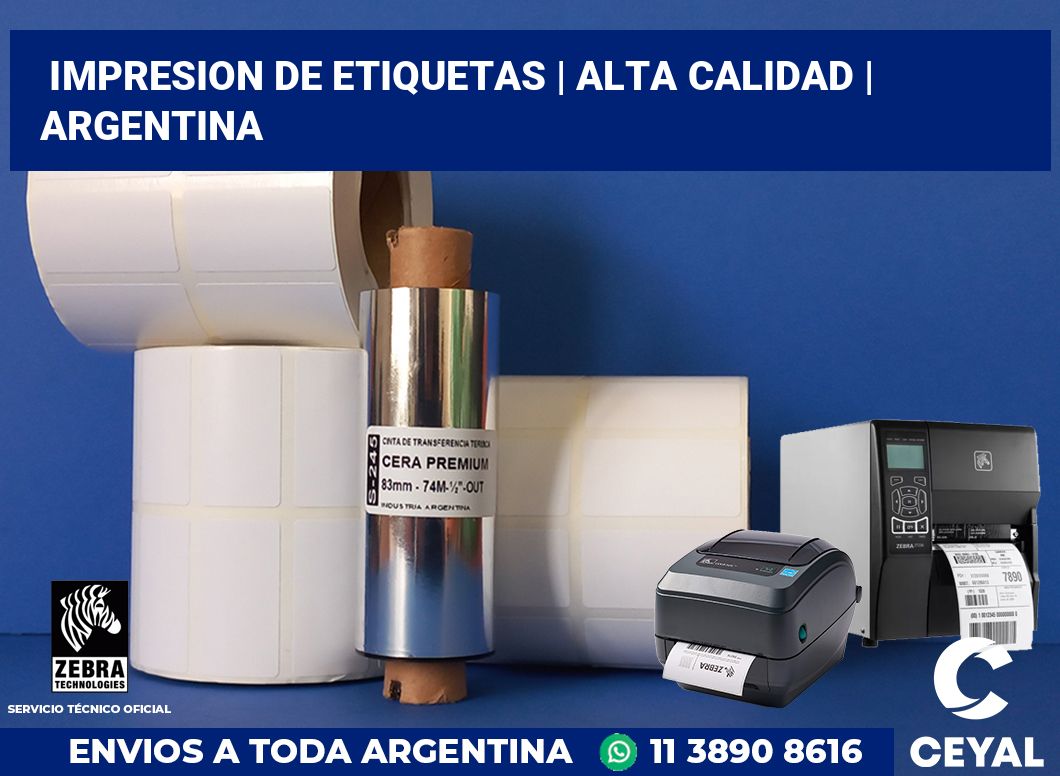 impresion de etiquetas | Alta calidad | Argentina