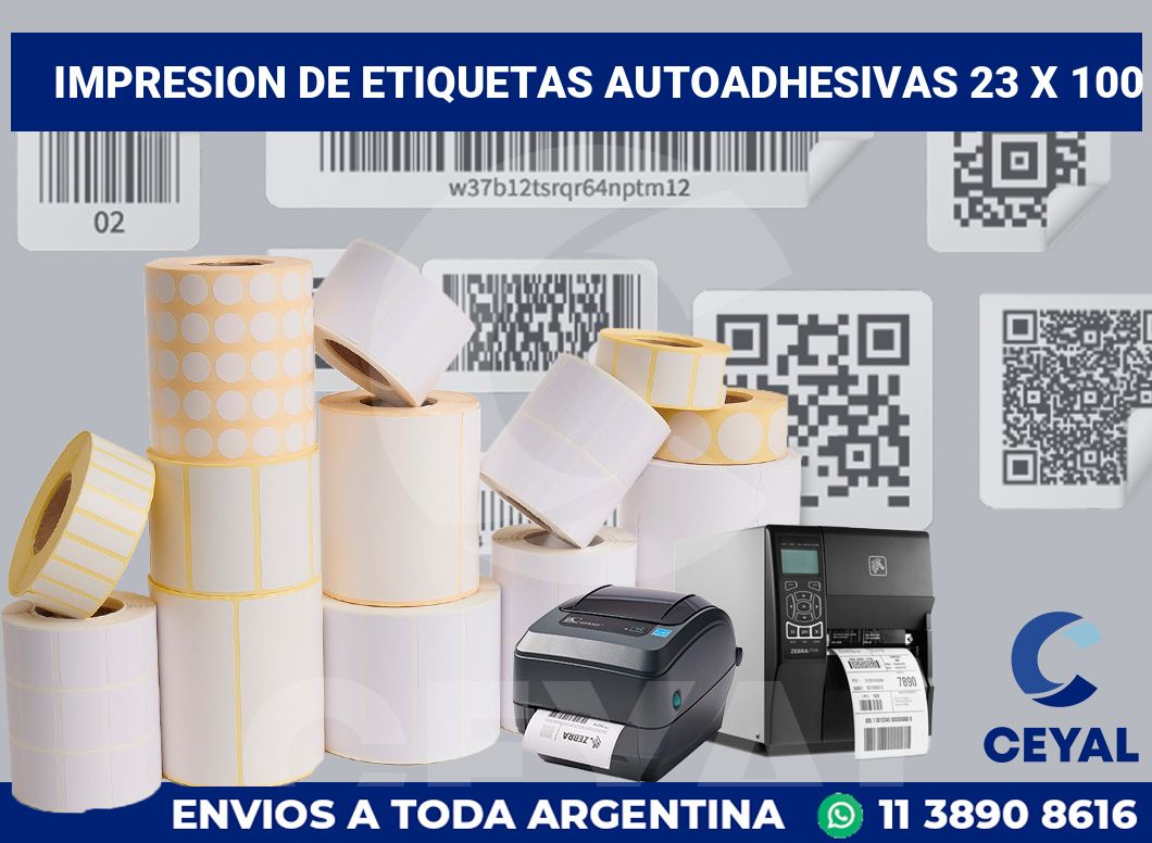 impresion de etiquetas autoadhesivas 23 x 100