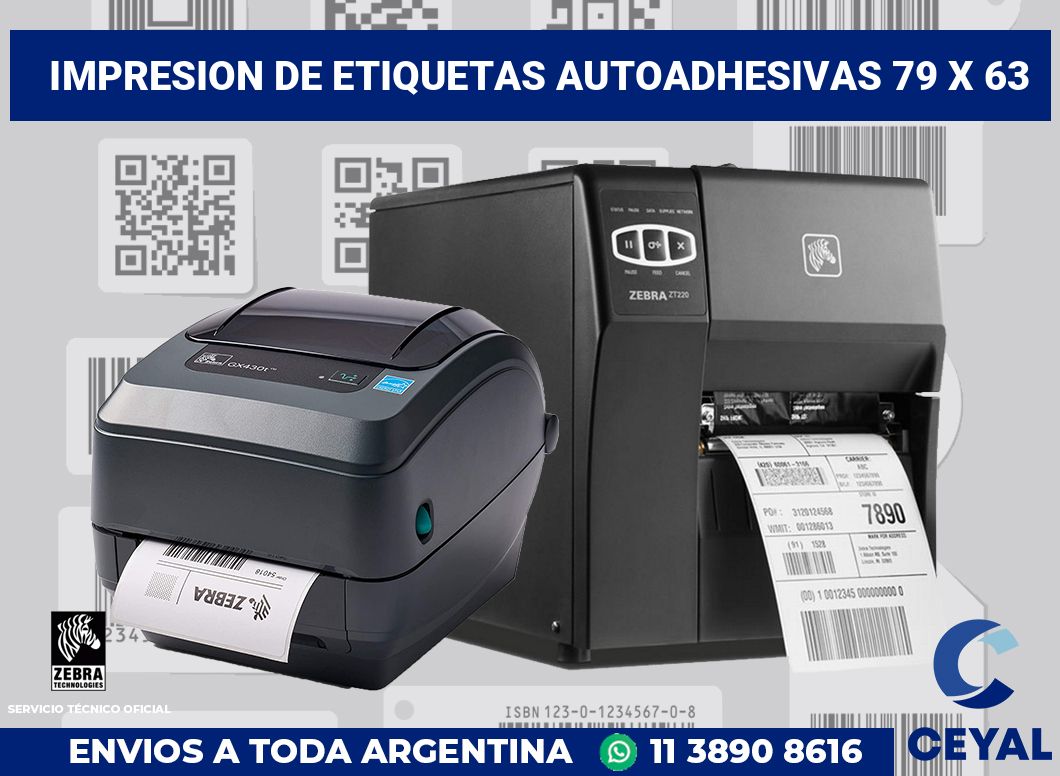 impresion de etiquetas autoadhesivas 79 x 63