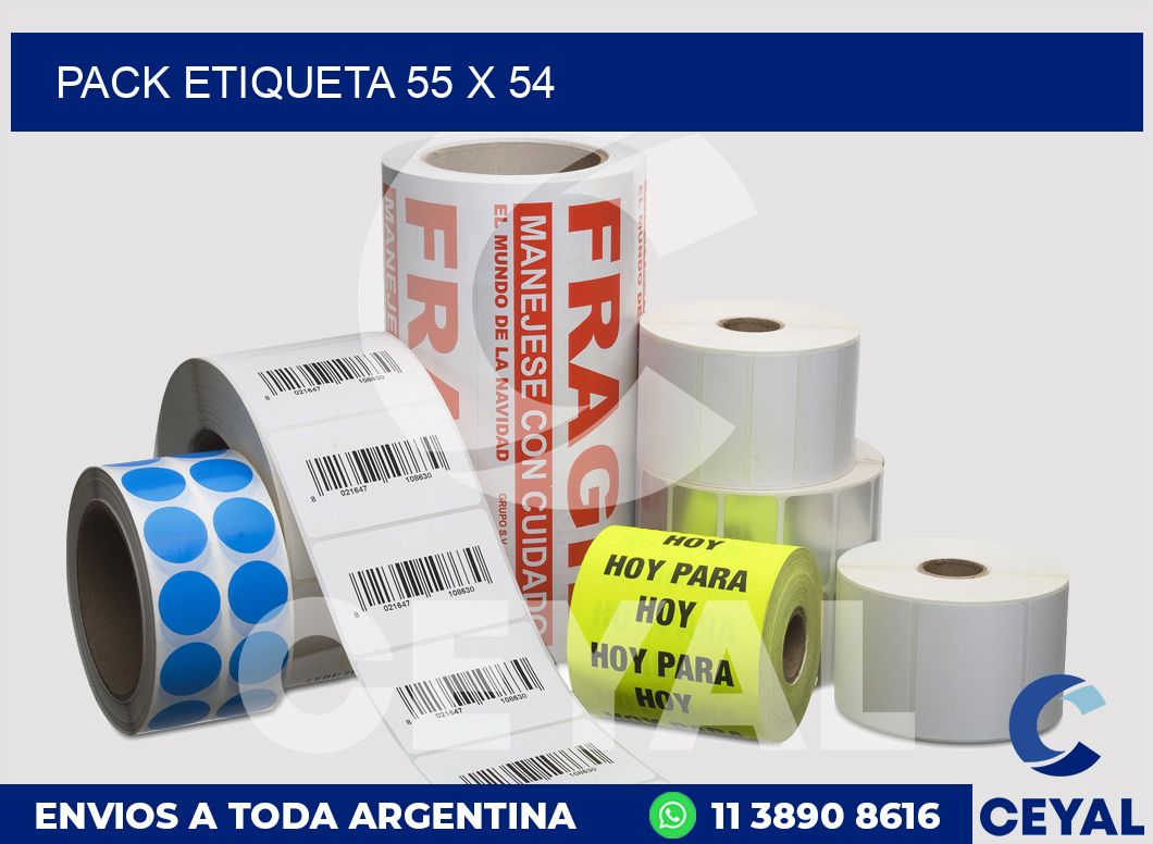 pack etiqueta 55 x 54