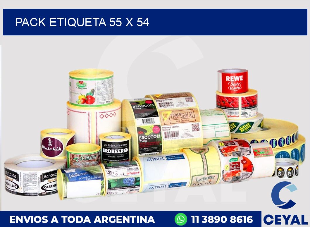 pack etiqueta 55 x 54