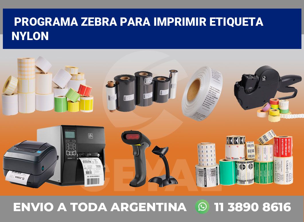 programa zebra para imprimir etiqueta nylon