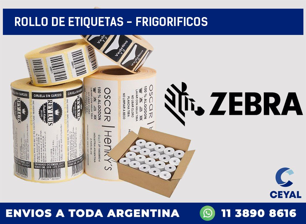 rollo de etiquetas - frigorificos