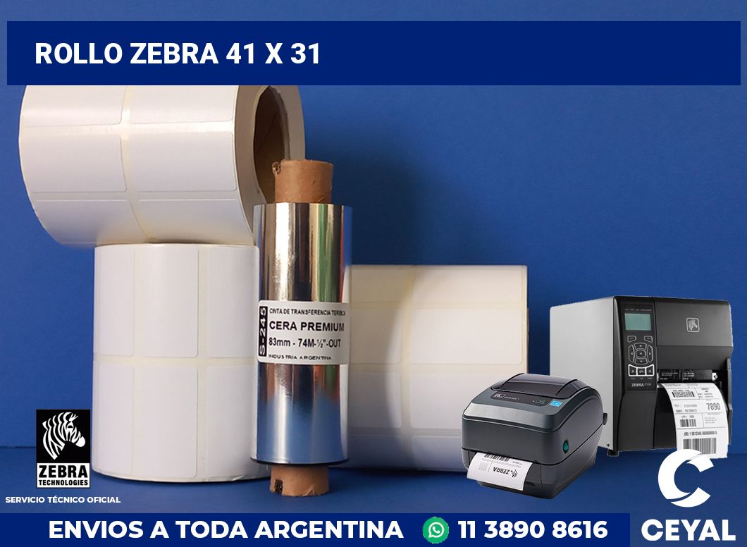 rollo zebra 41 x 31
