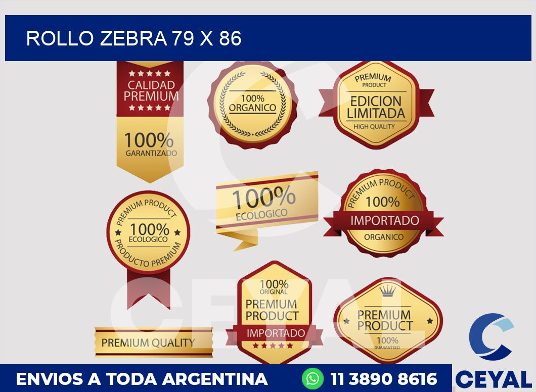 rollo zebra 79 x 86