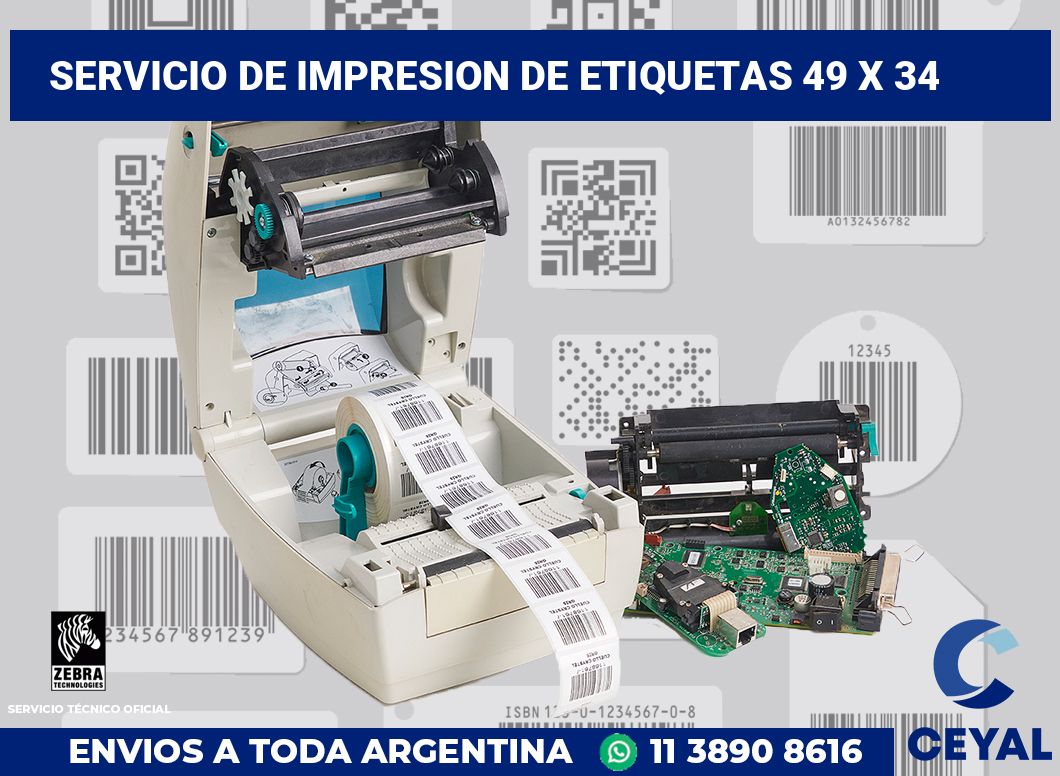 servicio de impresion de etiquetas 49 x 34