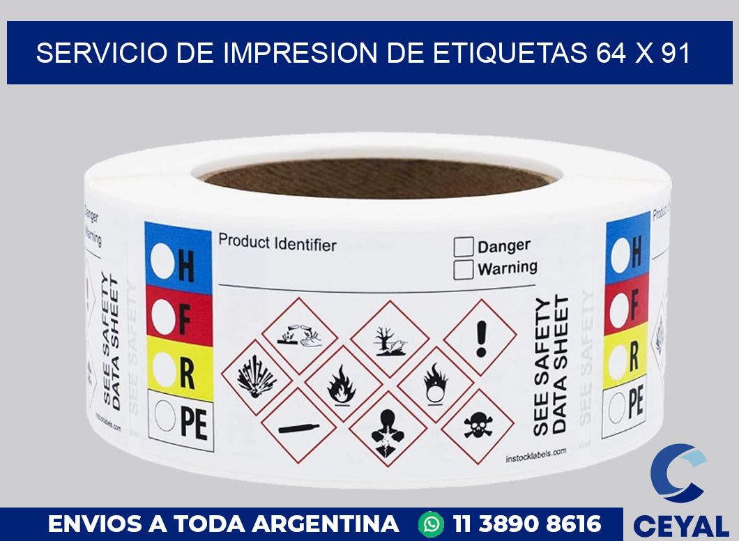 servicio de impresion de etiquetas 64 x 91