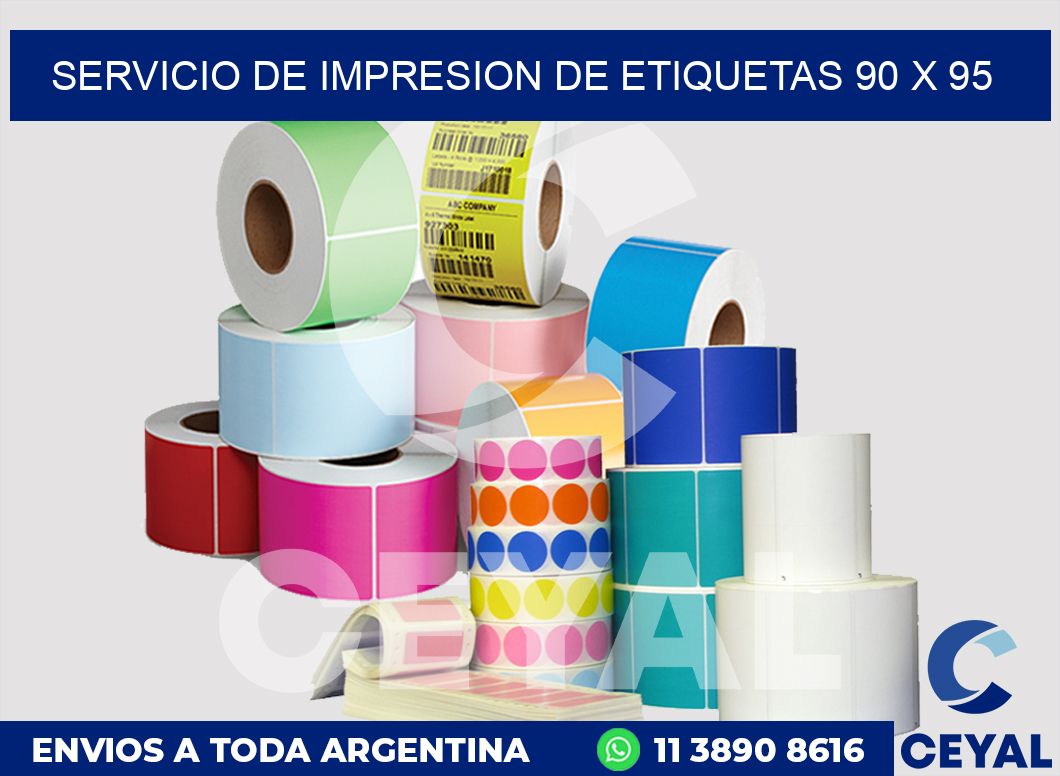 servicio de impresion de etiquetas 90 x 95