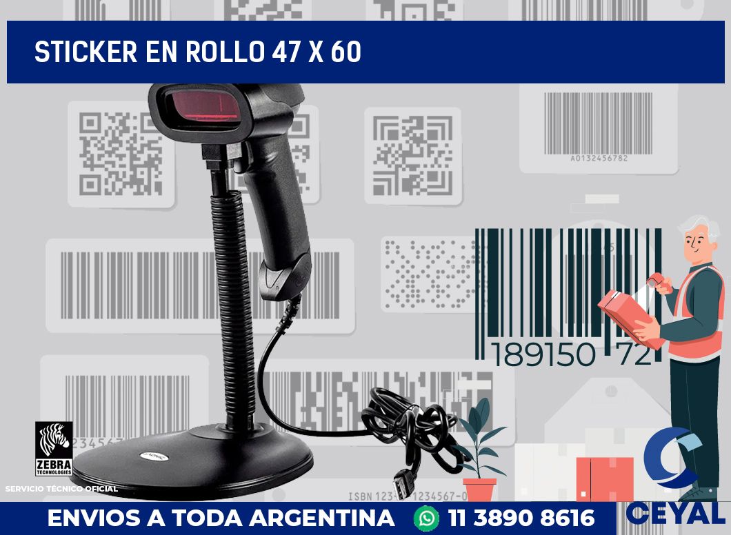sticker en rollo 47 x 60