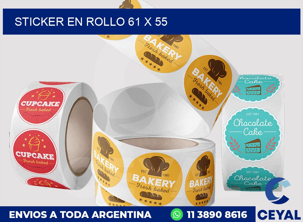 sticker en rollo 61 x 55