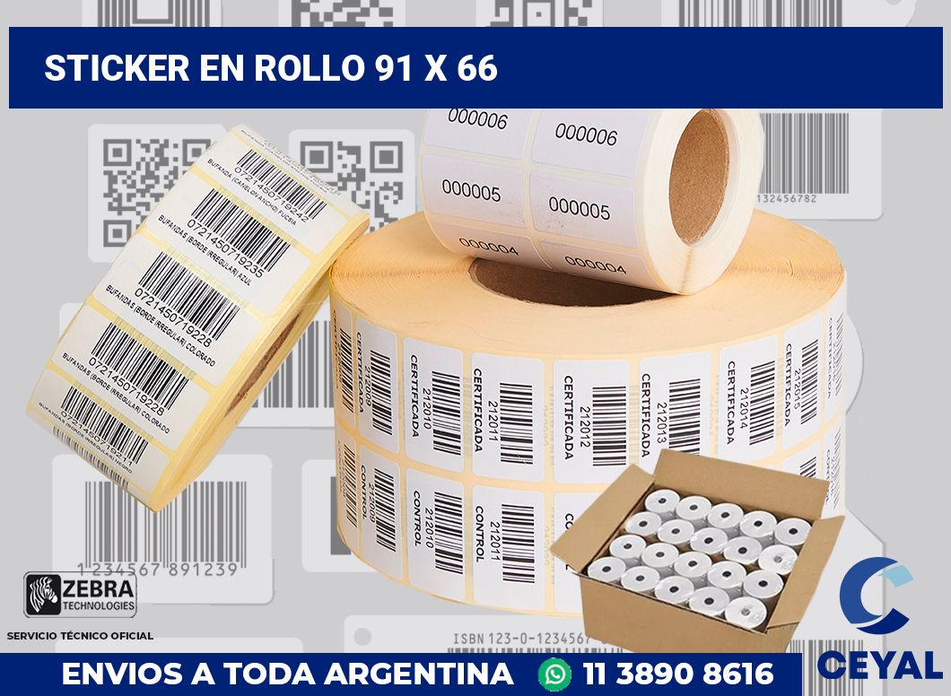 sticker en rollo 91 x 66