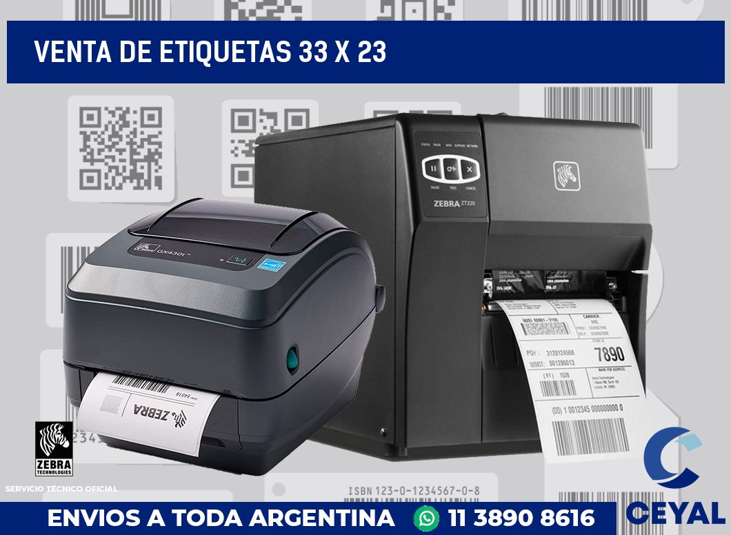 venta de etiquetas 33 x 23