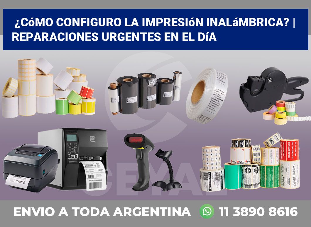 ¿Cómo configuro la impresión inalámbrica? | Reparaciones urgentes en el día