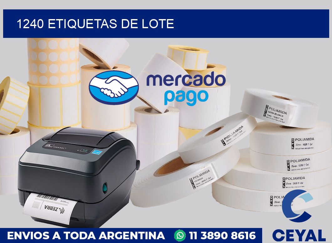 1240 Etiquetas de lote