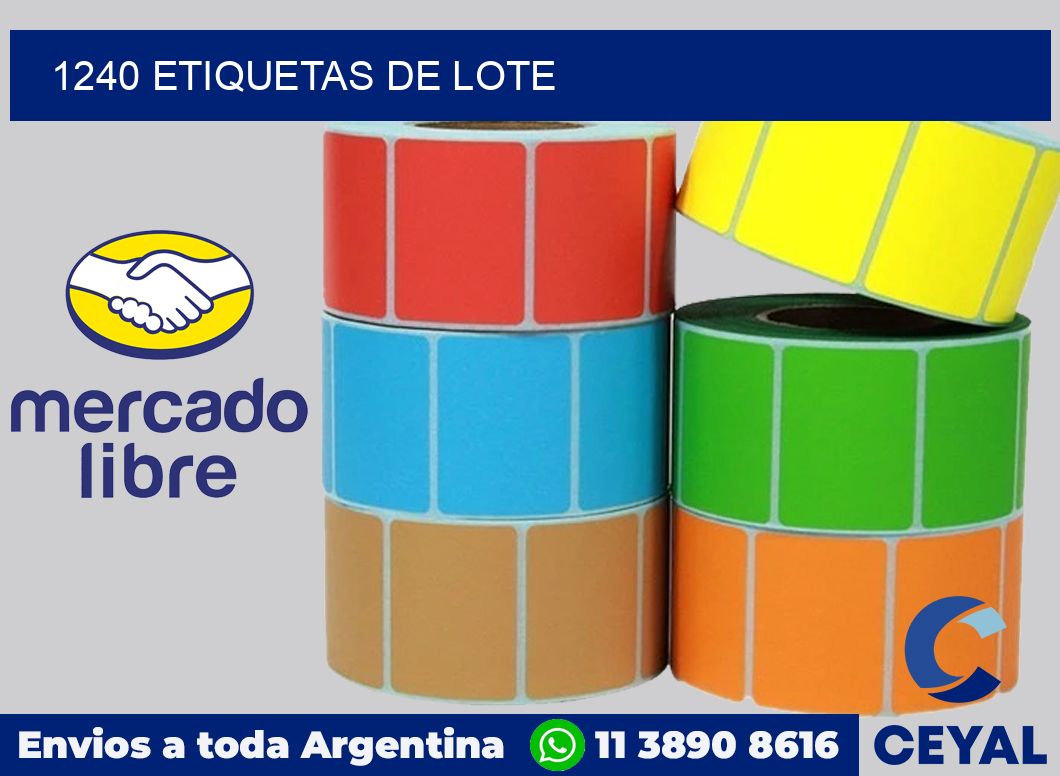 1240 Etiquetas de lote