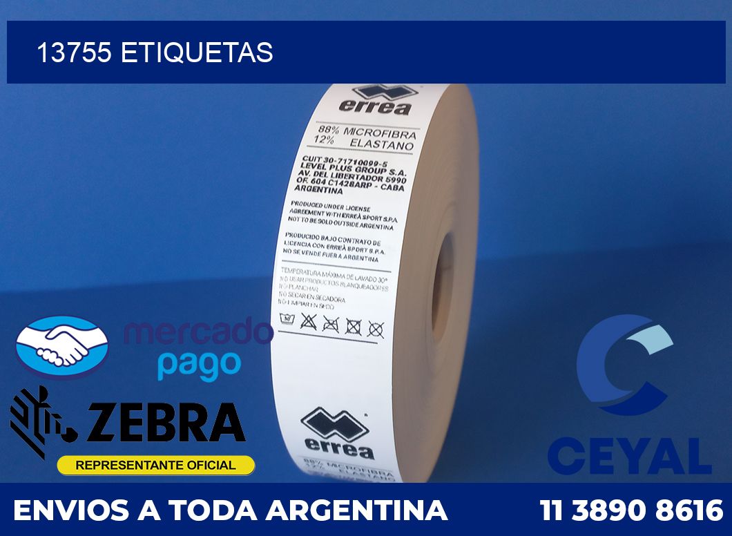 13755 etiquetas